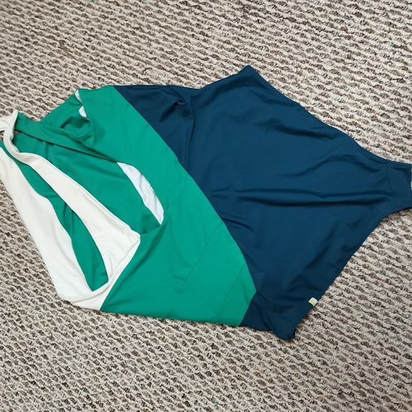 Summersalt Sidestroke One Piece Swimsuit One Shoulder Seaweed Seaglass - Picture 6 of 7